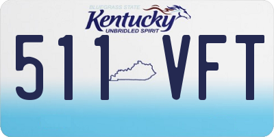 KY license plate 511VFT
