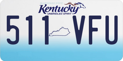 KY license plate 511VFU