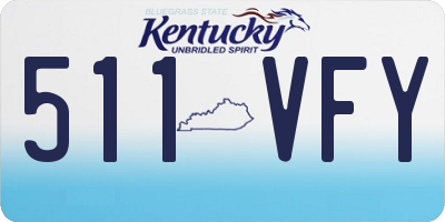 KY license plate 511VFY