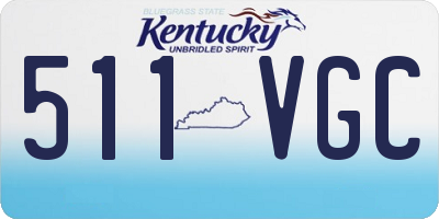 KY license plate 511VGC