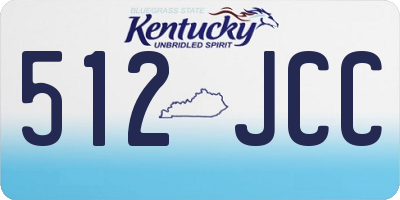 KY license plate 512JCC