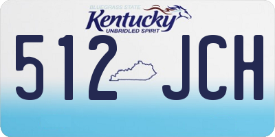 KY license plate 512JCH