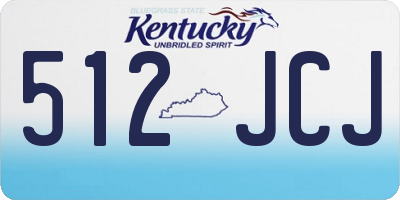 KY license plate 512JCJ