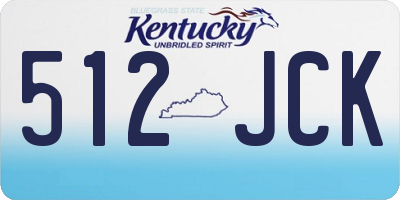 KY license plate 512JCK