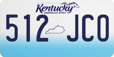 KY license plate 512JCO