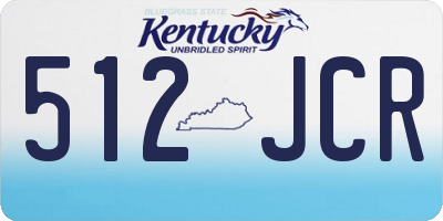 KY license plate 512JCR