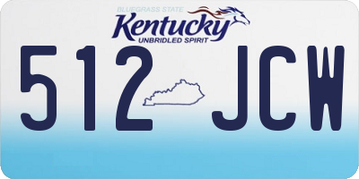 KY license plate 512JCW