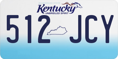 KY license plate 512JCY