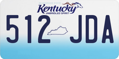 KY license plate 512JDA