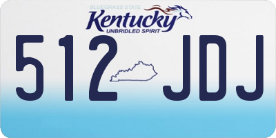 KY license plate 512JDJ
