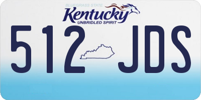 KY license plate 512JDS