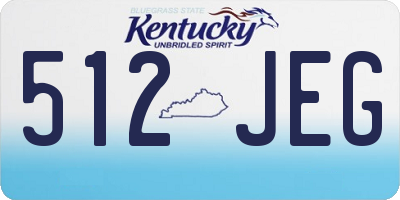 KY license plate 512JEG