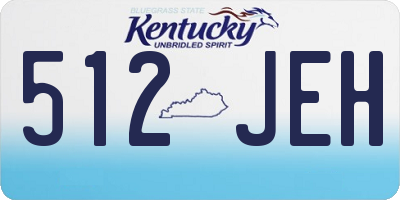 KY license plate 512JEH
