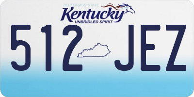 KY license plate 512JEZ