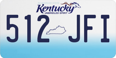 KY license plate 512JFI