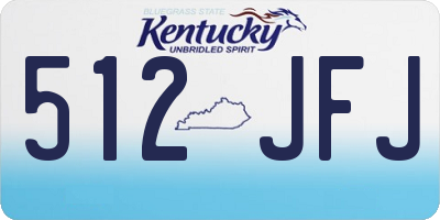KY license plate 512JFJ