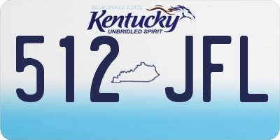 KY license plate 512JFL