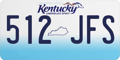 KY license plate 512JFS