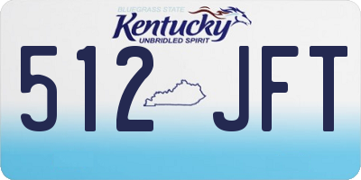KY license plate 512JFT