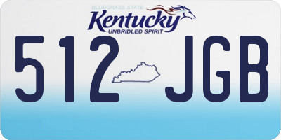 KY license plate 512JGB