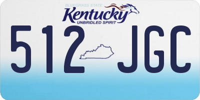 KY license plate 512JGC