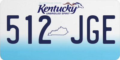 KY license plate 512JGE