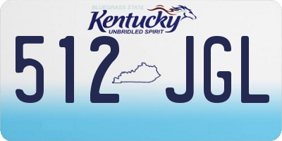 KY license plate 512JGL
