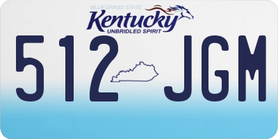 KY license plate 512JGM