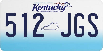 KY license plate 512JGS