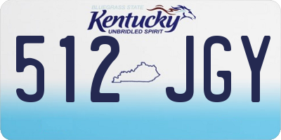 KY license plate 512JGY