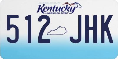 KY license plate 512JHK