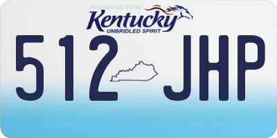 KY license plate 512JHP