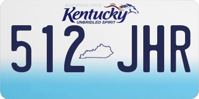 KY license plate 512JHR