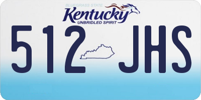 KY license plate 512JHS