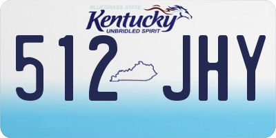 KY license plate 512JHY