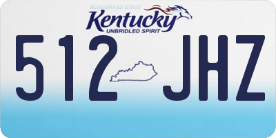 KY license plate 512JHZ