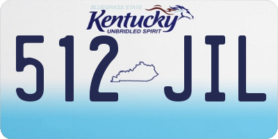KY license plate 512JIL
