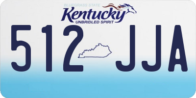 KY license plate 512JJA