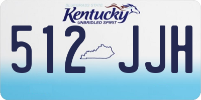 KY license plate 512JJH