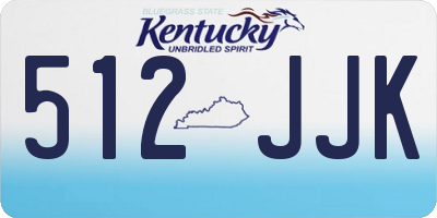 KY license plate 512JJK