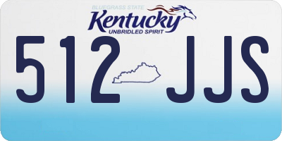 KY license plate 512JJS