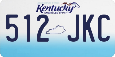 KY license plate 512JKC
