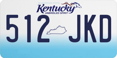 KY license plate 512JKD
