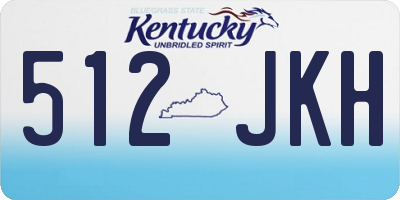KY license plate 512JKH