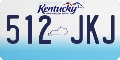KY license plate 512JKJ