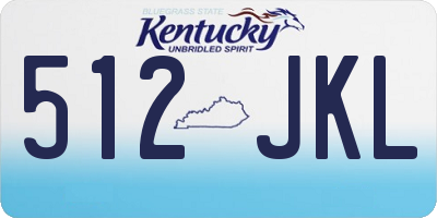 KY license plate 512JKL