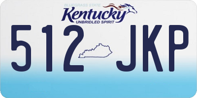 KY license plate 512JKP