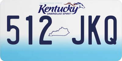 KY license plate 512JKQ