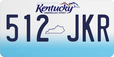 KY license plate 512JKR