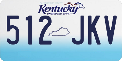 KY license plate 512JKV